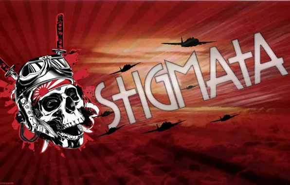 Skull, katana, metalcore, Stigmata, The stigmata