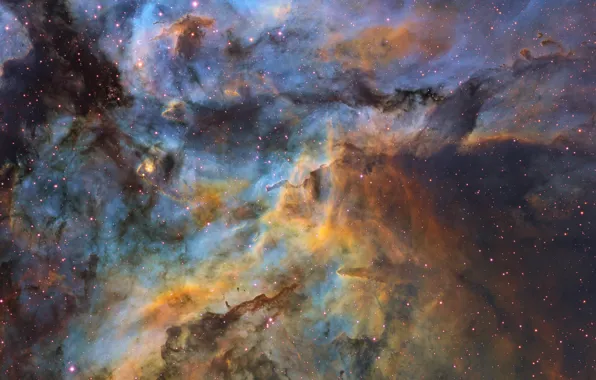 Stars, stars, the constellation of Carina, dust clouds, dust obloka, Ignacio Diaz Bobillo
