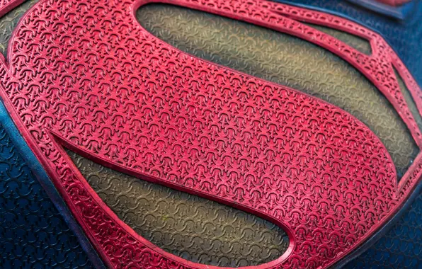 Background, color, emblem, Superman