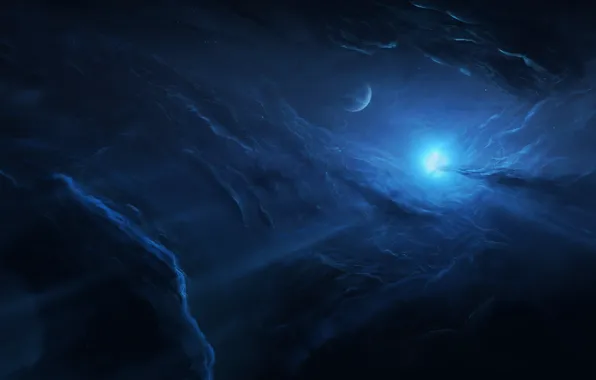 Stars, Planet, Space, Nebula, Planet, Fantasy, Planets, Art