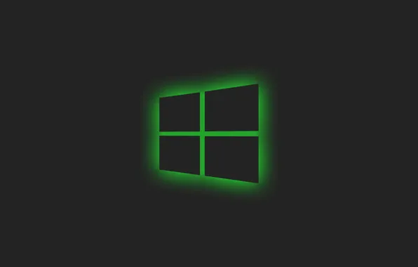 Minimalism, window, Windows, logo, Glow