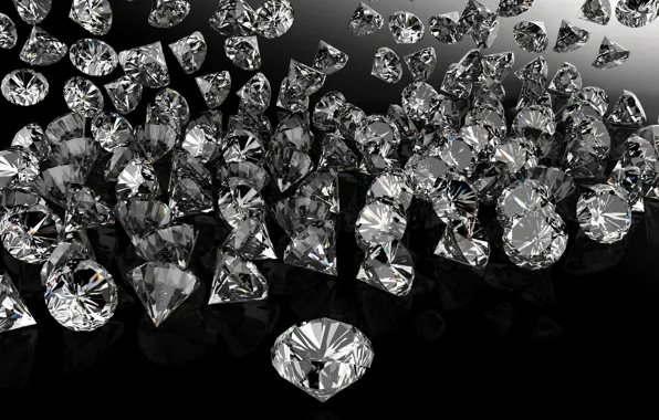 Picture PEBBLES, DIAMONDS, THE DARK BACKGROUND, DARK BACKGROUND, ROCKS, DIAMONDS