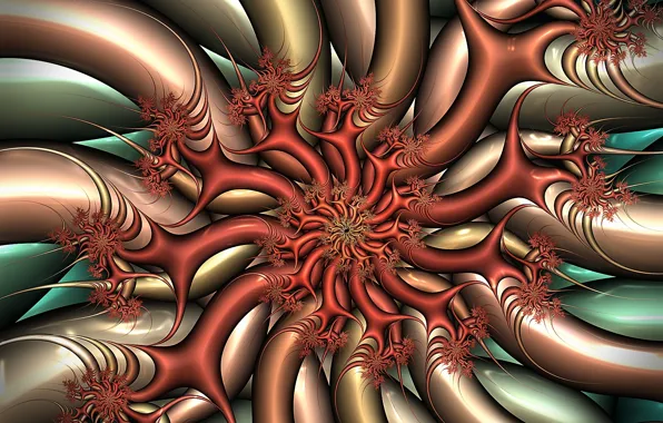 Abstraction, fractals, spiral, fractal, abstract background, tightening