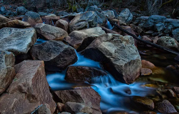Stream, stones, stream