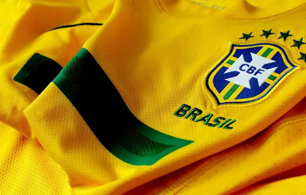 Picture T-shirt, Brazil, yellow, Brasil