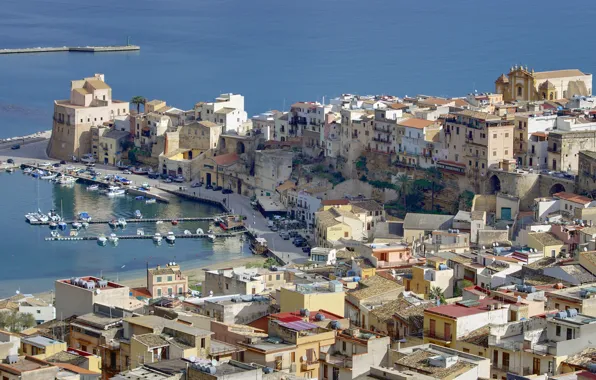 Picture home, Italy, panorama, Sicily, Castellammare del Golfo
