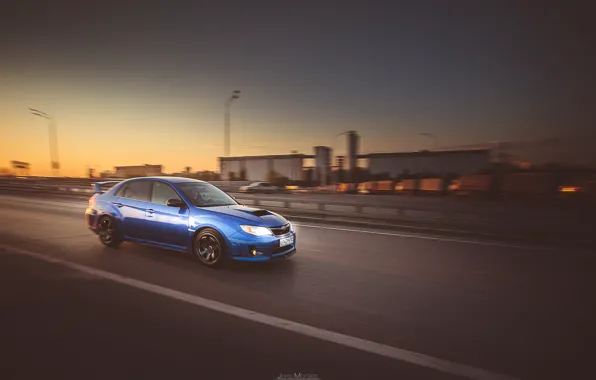 Background, Wallpaper, Subaru, Impreza, car, sedan, blue
