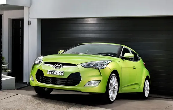 Picture green, Hyundai, Hyundai, Veloster