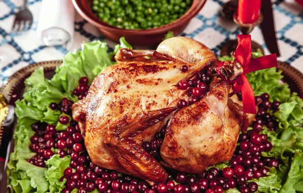 Berries, chicken, cranberry