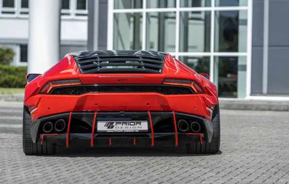Lamborghini, rear view, 2018, Widebody, Prior-Design, Huracan, PDLP610WB, Aerodynamik-Kit