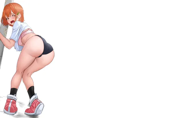 Sexy, ass, anime, butt, Handcuffed, shocked