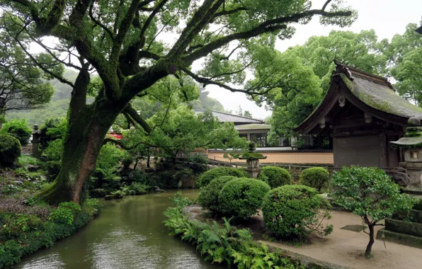 Picture Park, stream, Japan, estate, the garden of stones