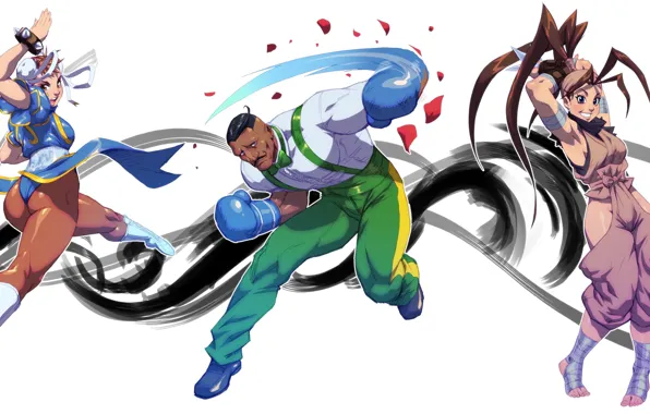 Street Fighter, Ibuki, Chun-Li, Dudley