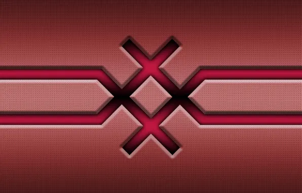 Pattern, ornament, symmetry, crossing, DC-5W red