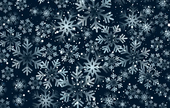 Light, snowflakes, Snow, Star, Christmas, Background, Ornament