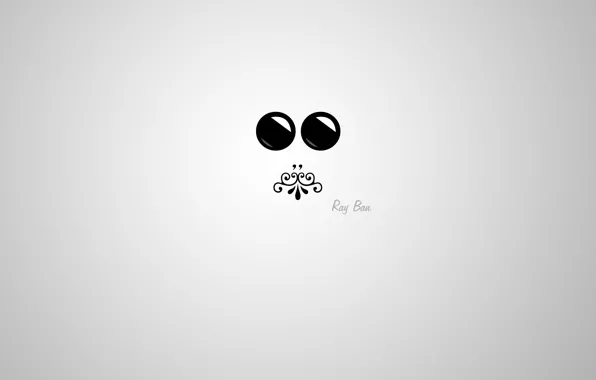 Eyes, face, glare, pattern, minimalism, mouth, mini, silhouette