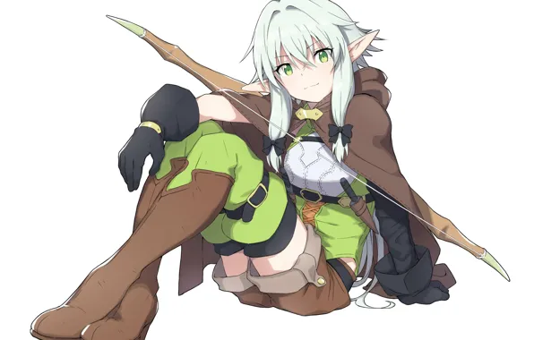 Girl, background, elf, elf, Goblin Slayer, The killer of goblins