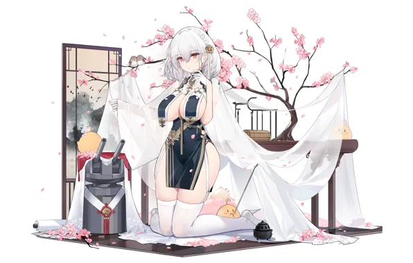 Girl, sexy, boobs, anime, beautiful, short hair, pretty, erotic