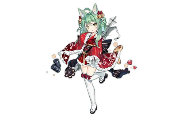 Girl, sexy, thighhighs, long hair, dress, anime, beautiful, pretty