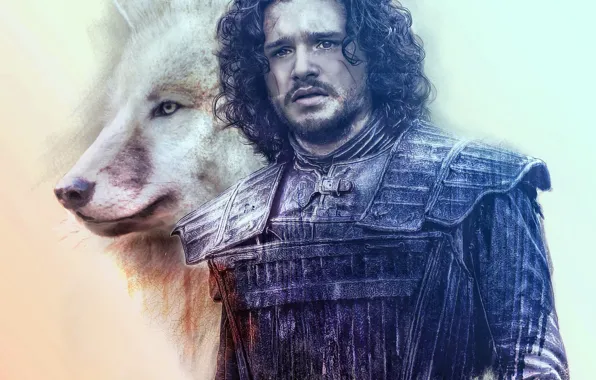 Collage, wolf, art, male, Game Of Thrones, Game of Thrones