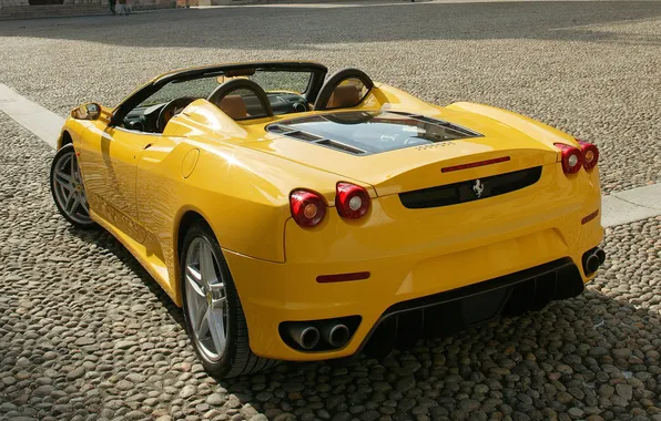 F430, Ferrari, Ferrari, spider, back, Spider