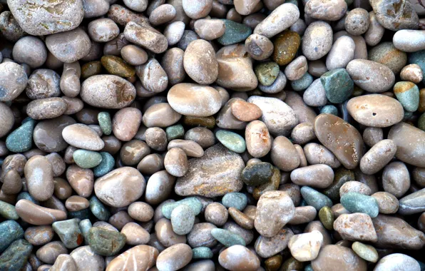 Picture sea, pebbles, stones