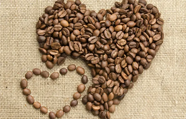 Love, heart, coffee
