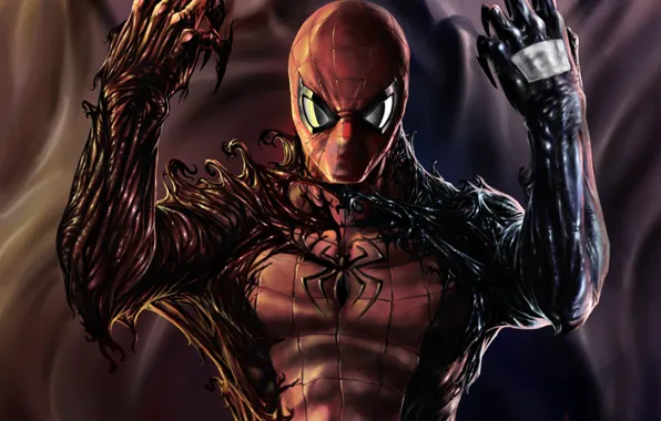 Wallpaper Spider-Man, Venom, Carnage, symbiote for mobile and