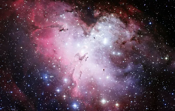 Space, stars, nebula, Hubble, Eagle, telescope, M16, NGC 6611