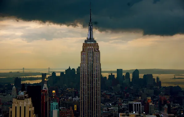 Picture skyscraper, New York, America, the Empire state building