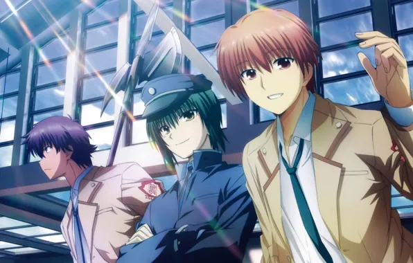 Anime, guys, angel beats, Ken
