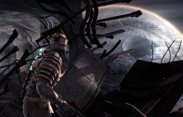 Picture crater, Dead Space, Isaac Clarke, engineer Isaac Clarke