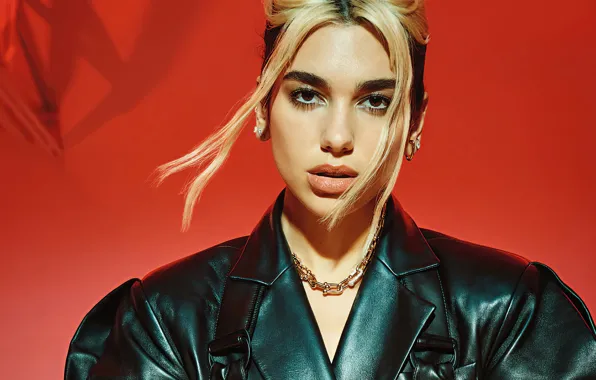 Look, girl, decoration, background, makeup, lips, Vogue, Dua Lipa