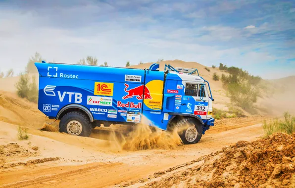 Picture The sky, Sand, Nature, Sport, Speed, Truck, Race, Master