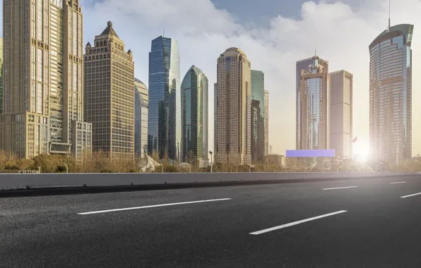 Home, Road, The city, Skyscrapers, China, City Pasig