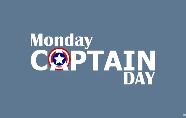 Minimalism, Star, Captain, The inscription, America, Shield, America, Captain