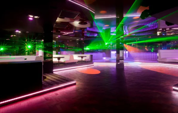 Interior, club, lighting, hall, disco, the dance floor, Dancefloor optimised