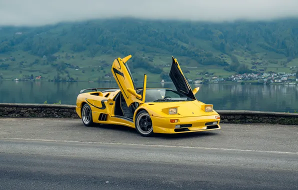 Download wallpaper Lamborghini, supercar, Diablo, 1998, iconic ...