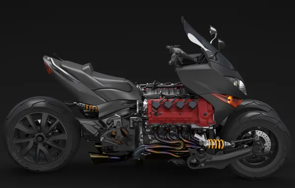Style, motorcycle, motor