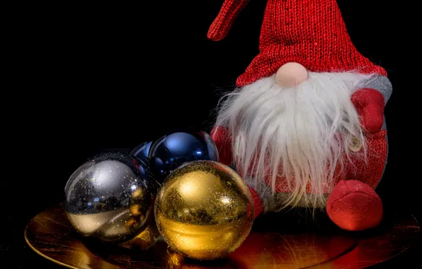 Balls, toy, toys, graphics, doll, nose, Christmas, New year