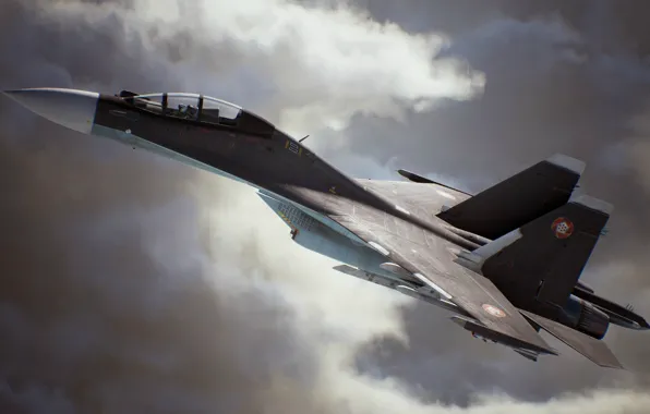 Picture game, sky, aircraft, cloud, jet, kumo, hunting, Ace Combat 7