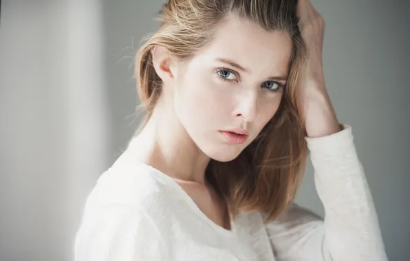 Girl, portrait, blonde