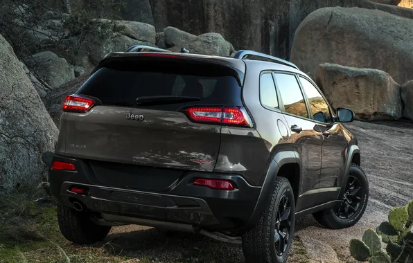 Picture machine, ass, SUV, Jeep, Cherokee, Trailhawk