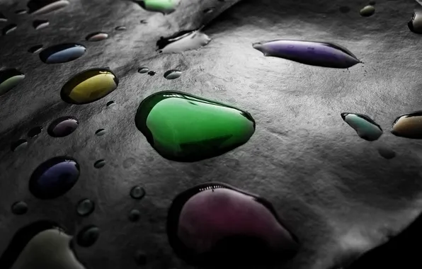 Picture drops, surface, paint