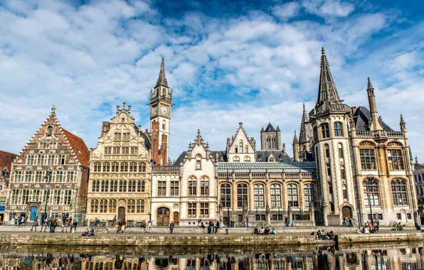 Picture home, Belgium, architecture, Ghent