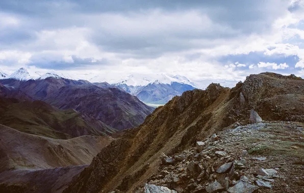 Mountains, nature, stones