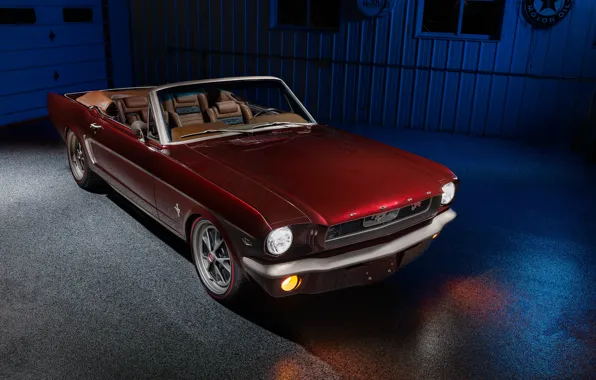 Mustang, Ford, headlights, Ringbrothers, 1965 Ford Mustang Convertible, Ford Mustang Uncaged
