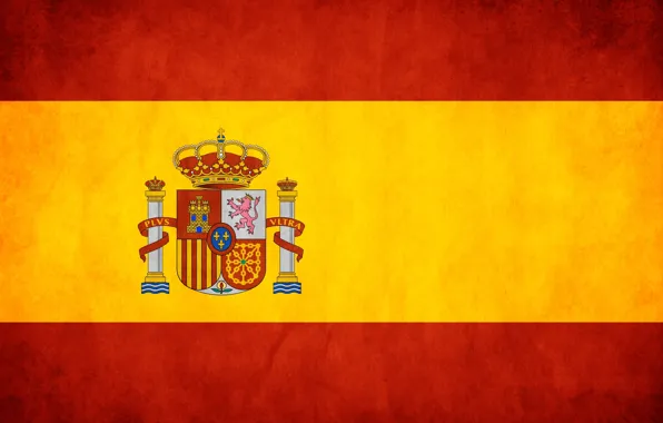 Red, yellow, flag, Spain, spain