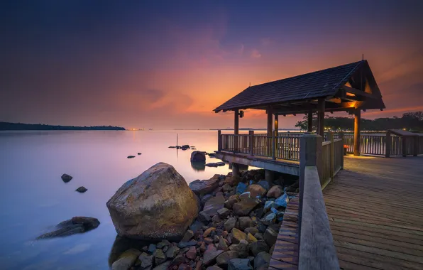 Picture Bay, glow, gazebo