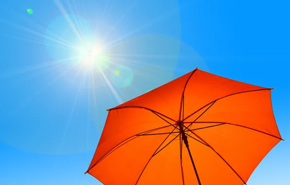 Picture summer, the sky, the sun, umbrella, hot